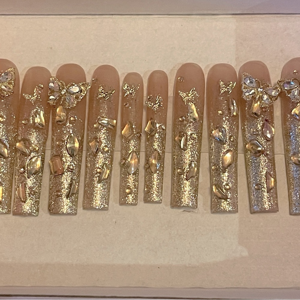 Press on Nails Handmade custom acrylic/gel nails